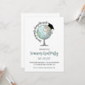 Change the World Simple Minimalist Graduation Invi Invitation | Zazzle