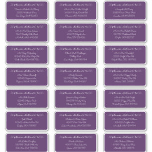 Change to any color address Guest Names labels