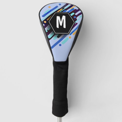 Change To Any Initial Black Blue Paint Stripes  G Golf Head Cover