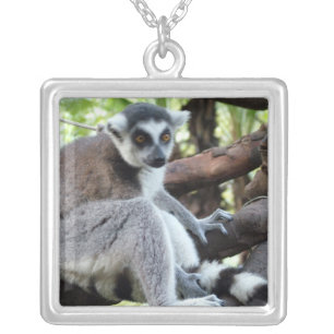 Change to your own animal, pet photo silver plated necklace