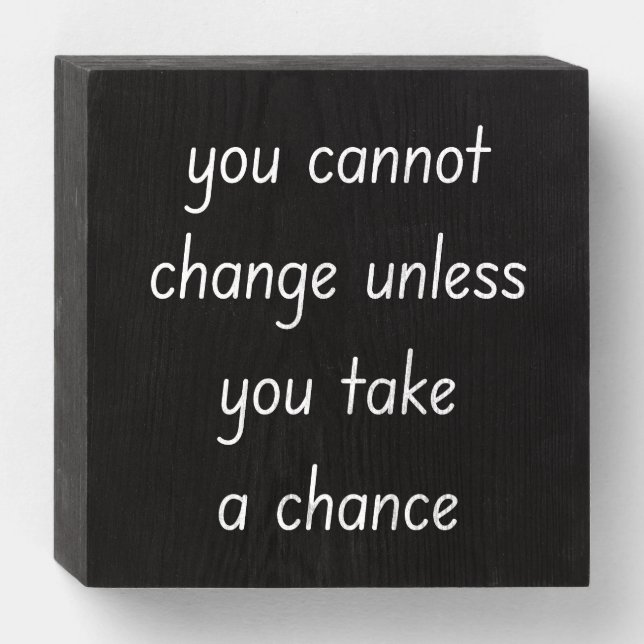 Change Wood Box Sign (Front Horizontal)