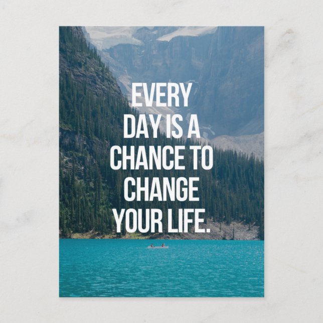 Change Your Life Quote Postcard (Front)
