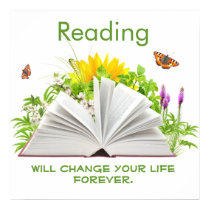 Change Your Life with Reading Poster