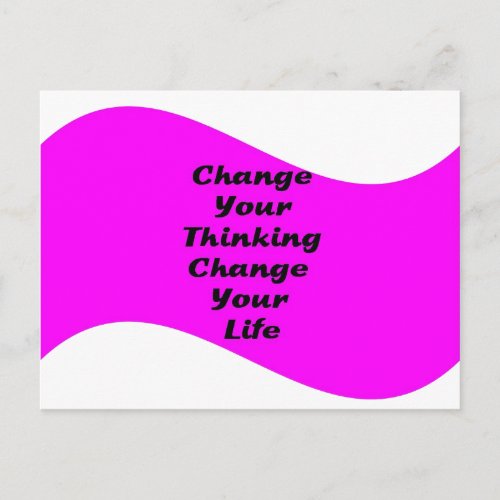 Change Your Thinking Change your Life Postcard