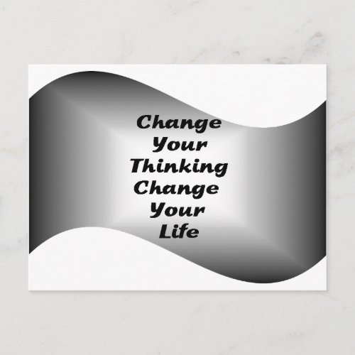 Change Your Thinking Change your Life Postcard