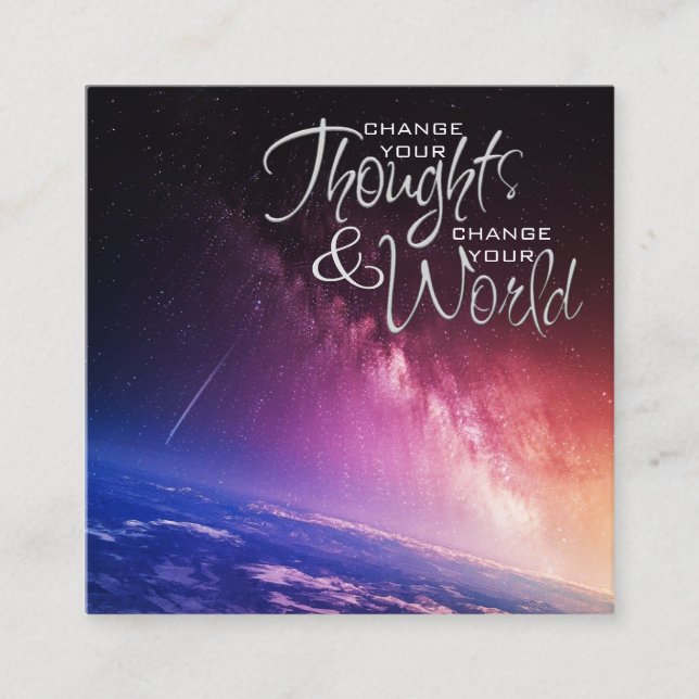 Change Your Thoughts Life Coaching Cards (Front)