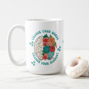 CHANGE YOUR WORDS Change Your Mindset Christian Coffee Mug