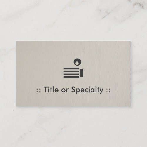 Changeable Icon _ Professional and Simple Elegant Business Card