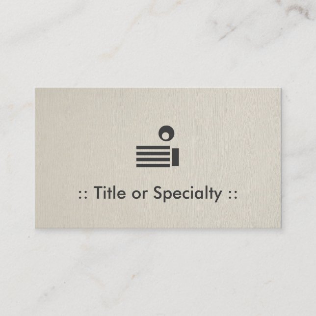 Changeable Icon - Professional and Simple Elegant Business Card (Front)