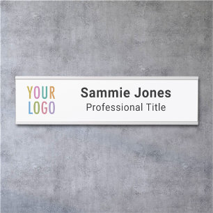 Changeable Office Door Name Plate Business Logo