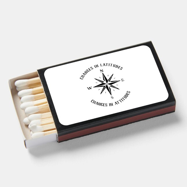 Changes in Latitudes, Changes in Attitudes compass Matchboxes (Front Open)
