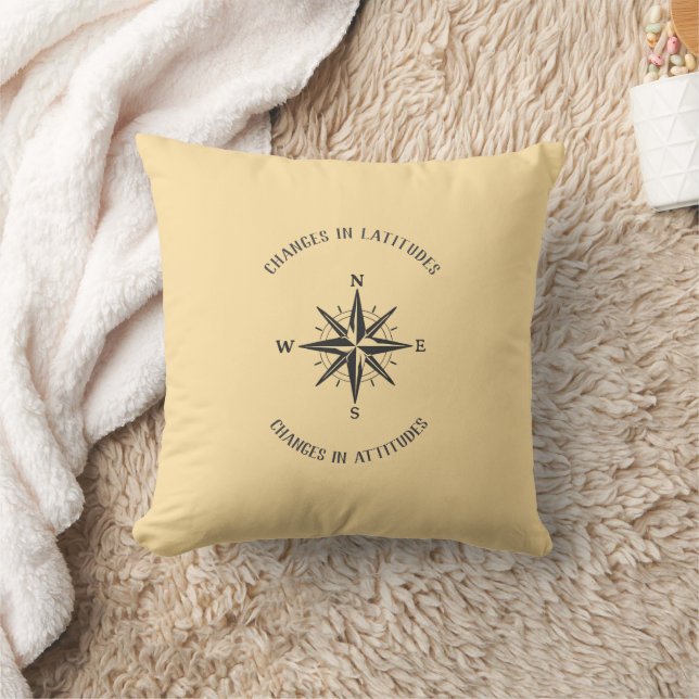 Changes in Latitudes, Changes in Attitudes Throw Pillow (Blanket)