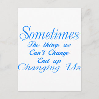 CHANGING LIFE POSTCARD