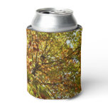 Changing Maple Tree Green and Gold Autumn Can Cooler
