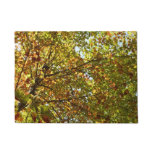Changing Maple Tree Green and Gold Fall Color Doormat
