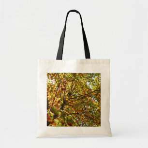 Changing Maple Tree Green and Gold Fall Color Tote Bag