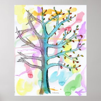 Changing Of The Seasons Poster by KaliParsons at Zazzle