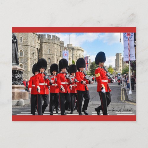 Changing the Guard at Windsor Castle Postcard