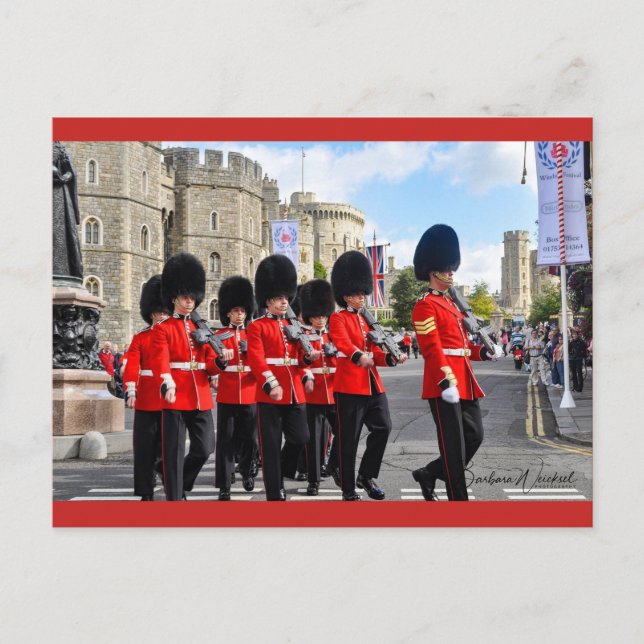 Changing the Guard at Windsor Castle Postcard (Front)