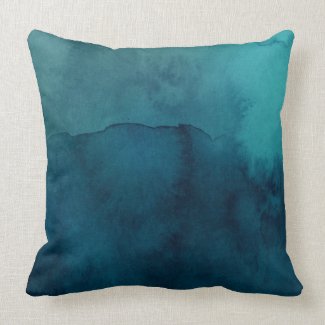 Changing Tides Marine Blues Throw Pillow