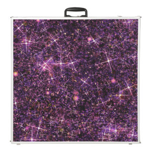 Changling Purple Pink Solid Faux Glitter Beer Pong Table