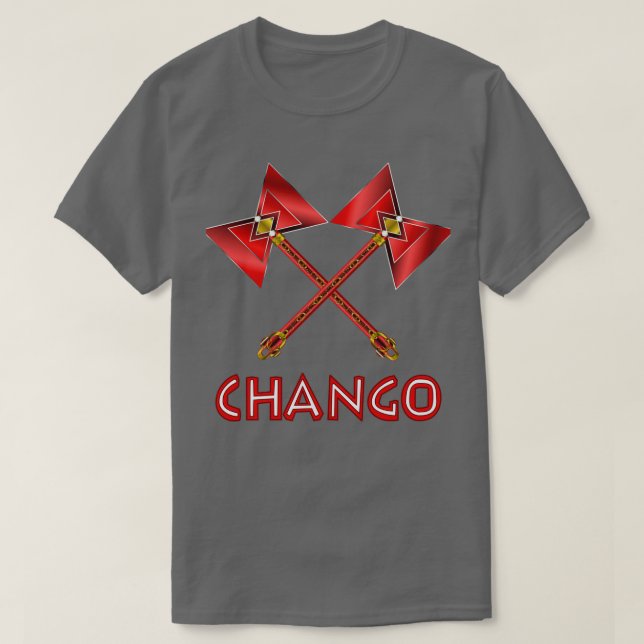 Chango Twin Double ThunderAxe Classic TShirt (Design Front)