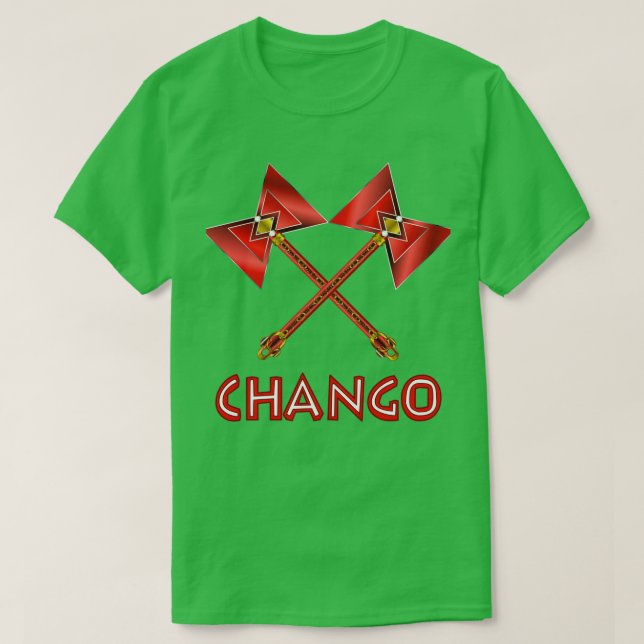 Chango Twin Double ThunderAxe T-Shirt (Design Front)