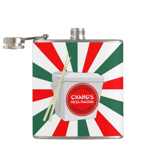 Chang's Pizza Pagoda, a Hawaii landmark since 1964 Flask (Opened)