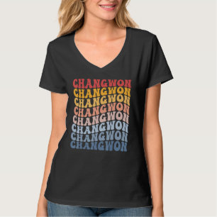 Changwon City Groovy Retro T-Shirt