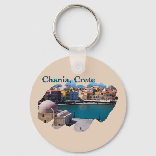 Chania Crete Venetian Harbor Keychain