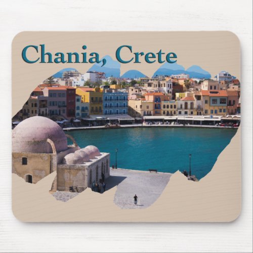 Chania Crete Venetian Harbor Mouse Pad