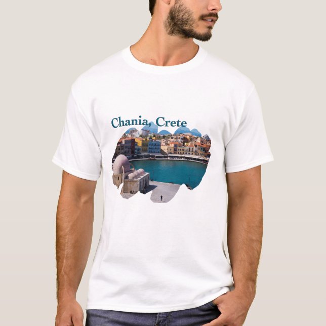 Chania, Crete: Venetian Harbor T-Shirt (Front)