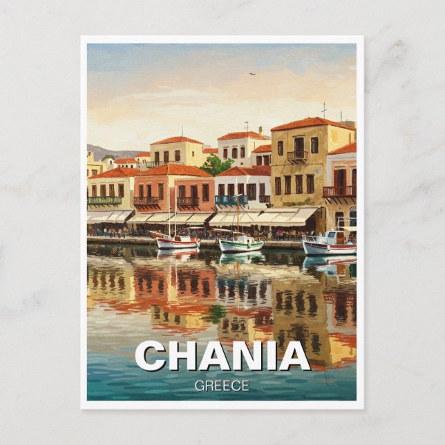 Chania Greece Travel Postcard (Front)