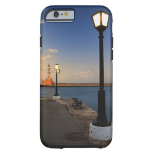 Chania Harbor and Venetian lighthouse at sunset Tough iPhone 6 Case