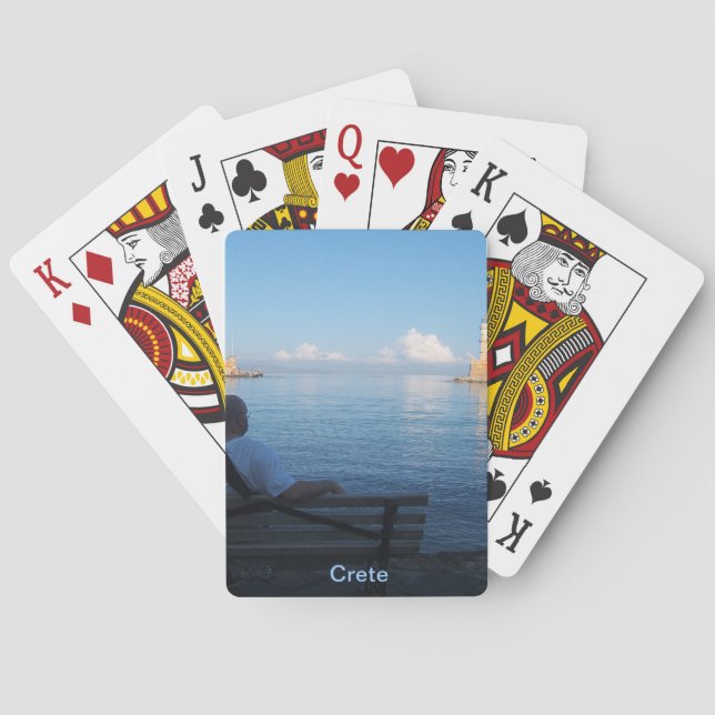 Chania Harbor, Crete Bicycle® Playing Cards (Back)