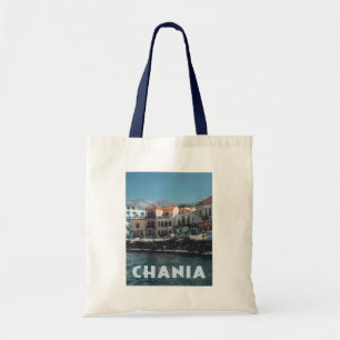 Chania Harbor, Crete Greece Tote Bag