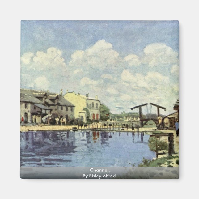 Channel,  By Sisley Alfred Magnet (Front)
