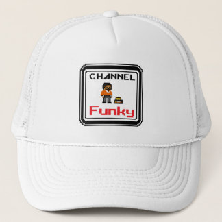 Channel Funky Pixel Art Trucker Hat