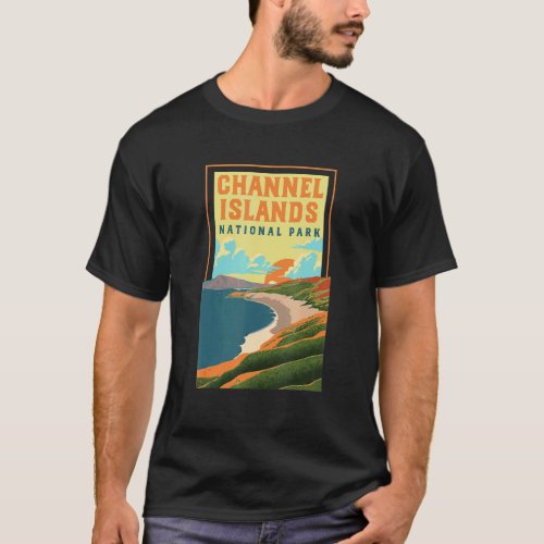 Channel Islands California WPA National Parks Post T_Shirt