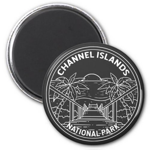 Channel Islands National Park California Monoline  Magnet