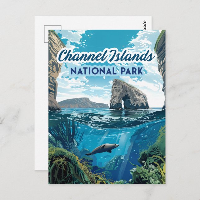 Channel Islands National Park California Ocean Postcard (Front/Back)