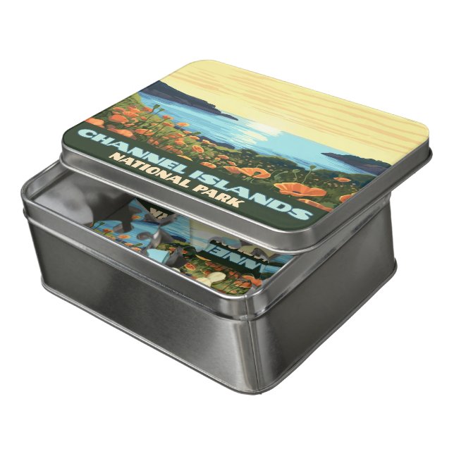 Channel Islands National Park California Smugglers Jigsaw Puzzle (Lid Open)