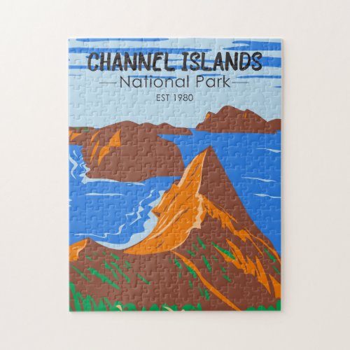  Channel Islands National Park California Vintage Jigsaw Puzzle