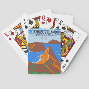 Channel Islands National Park California Vintage Poker Cards