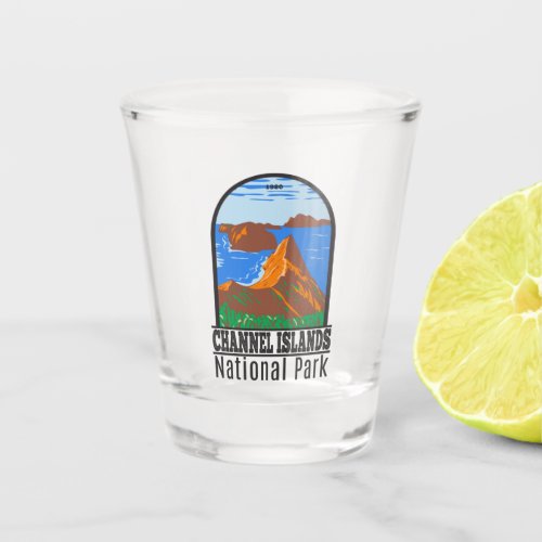 Channel Islands National Park California Vintage Shot Glass