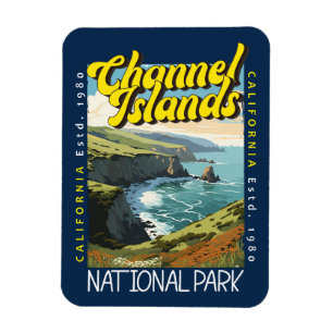 Channel Islands National Park Distressed Retro Magnet