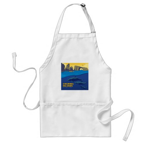 Channel Islands National Park Dolphins Adult Apron