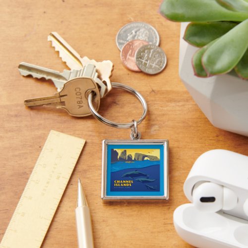 Channel Islands National Park Dolphins Keychain