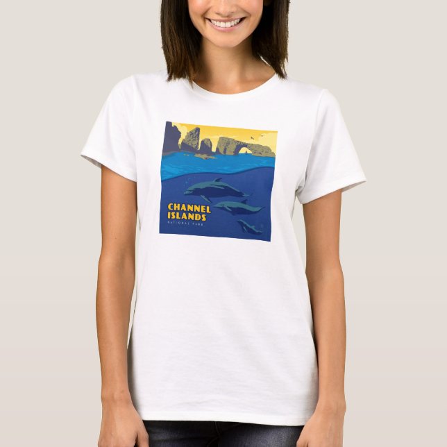 Channel Islands National Park Dolphins T-Shirt (Front)