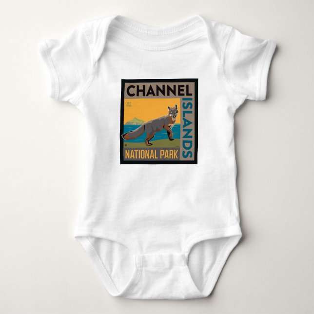 Channel Islands National Park | Fox Baby Bodysuit (Front)
